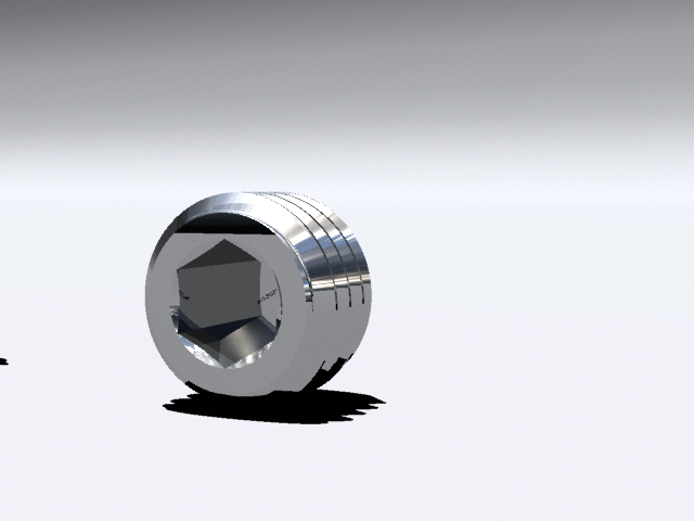 带和不带螺纹的DIN-913 ISO-4026 M12平端六角凹头紧定螺钉。长度从8毫米到100毫米